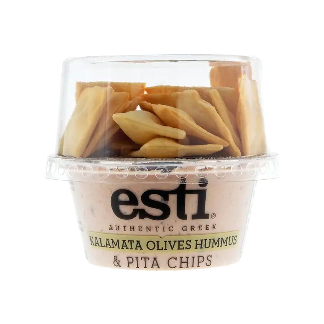 39640 ESTI HUMMUS KALAMATA OLIVES & CHIPS 130GR