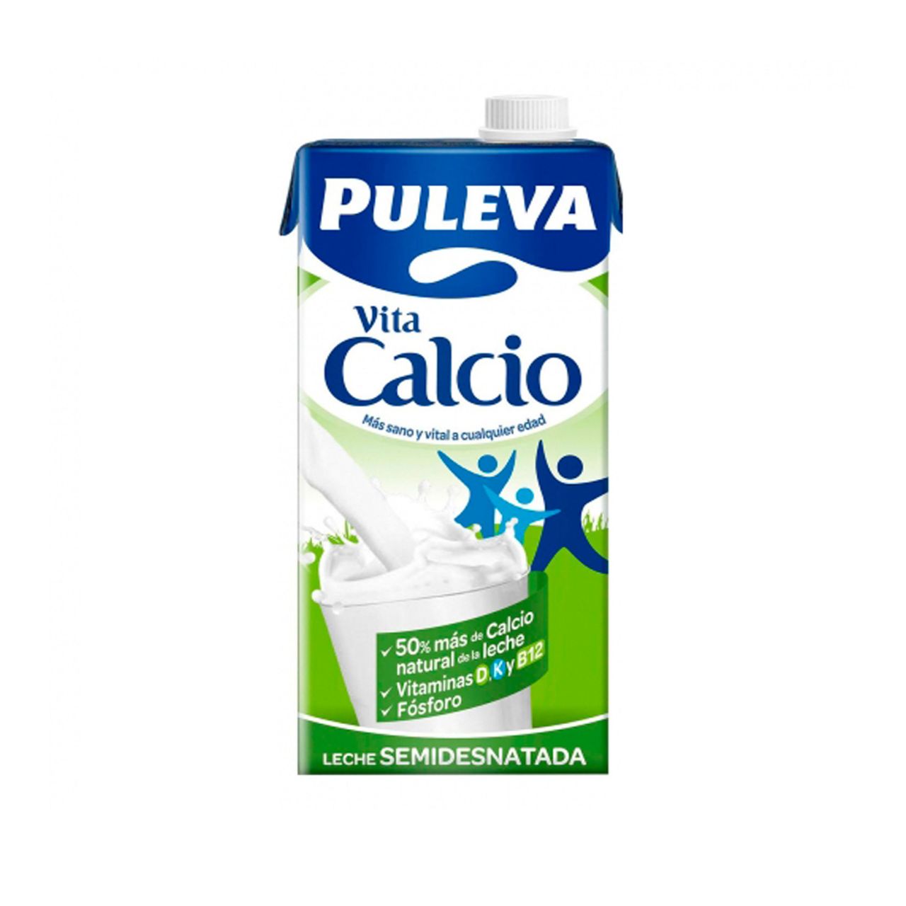 PULEVA LECHE SEMIDESNATADA VITA CALCIO 1L