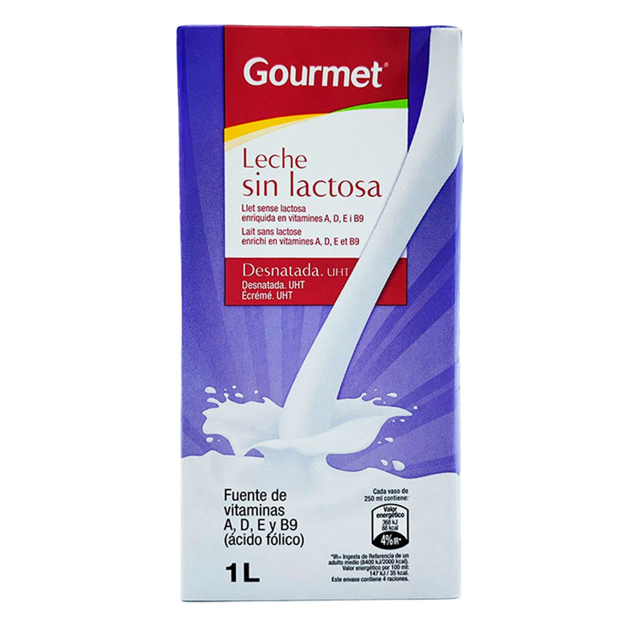 35764 GOURMET LECHE DESNATADA SIN LACTOSA 1L