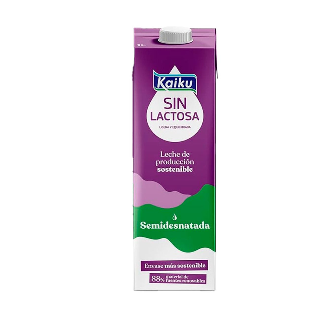78466 KAIKU LECHE SEMIDESNATADA SIN LACTOSA 1L