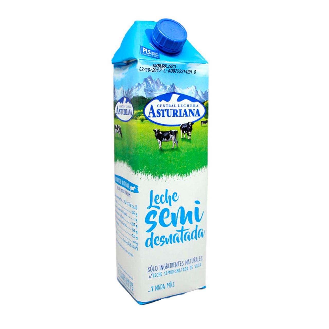 1350051 ASTURIANA LECHE SEMIDESNATADA 1L