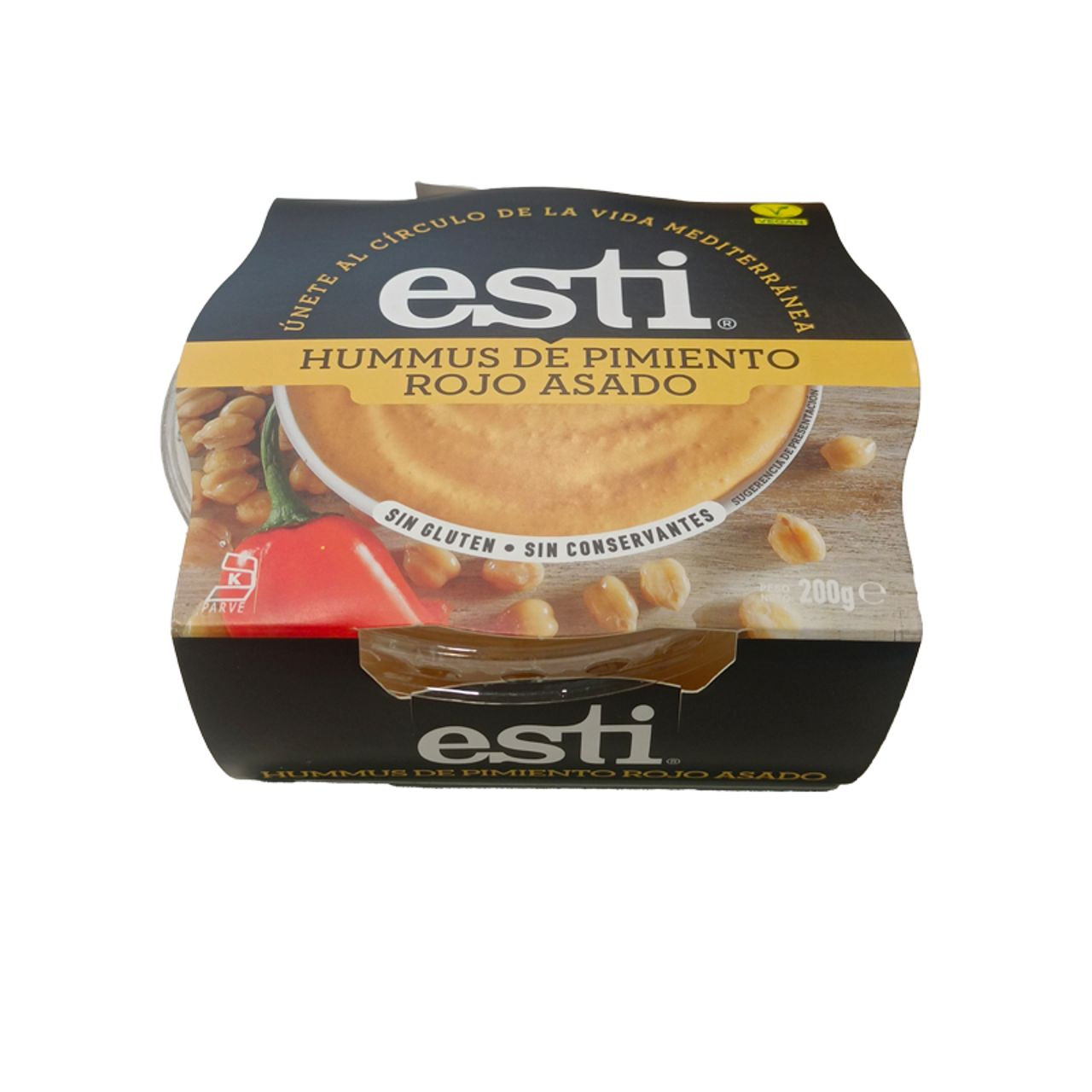 39634 ESTI HUMMUS RED PEPPER 200GR