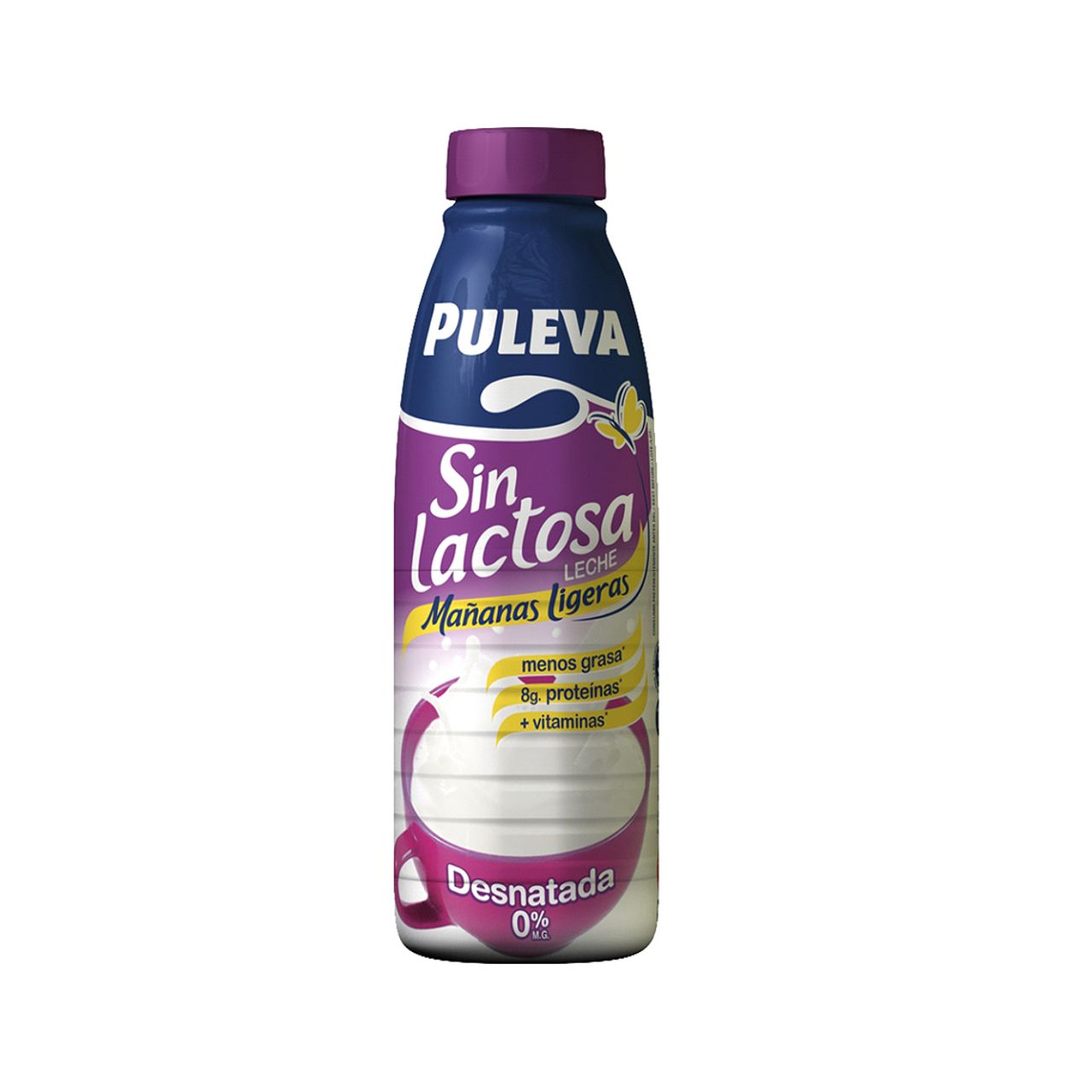 PULEVA LECHE DESNATADA SIN LACTOSA 1L.