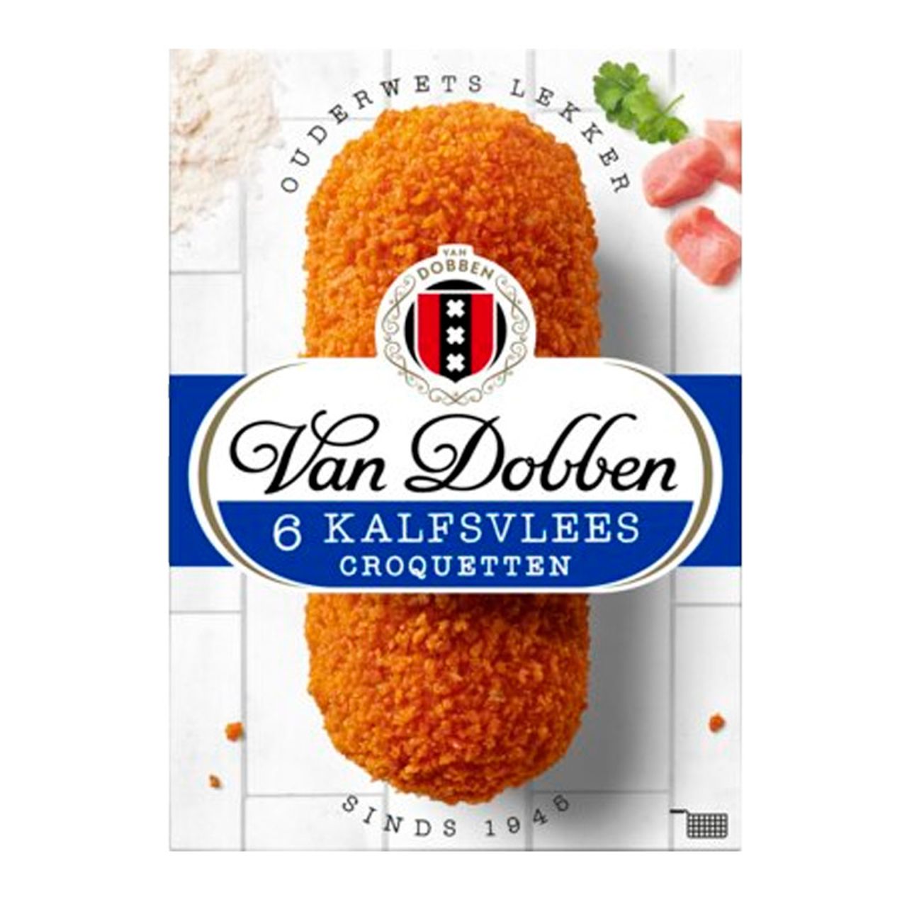 5832 VAN DOBBEN KALFSCROQUETTEN 480GR