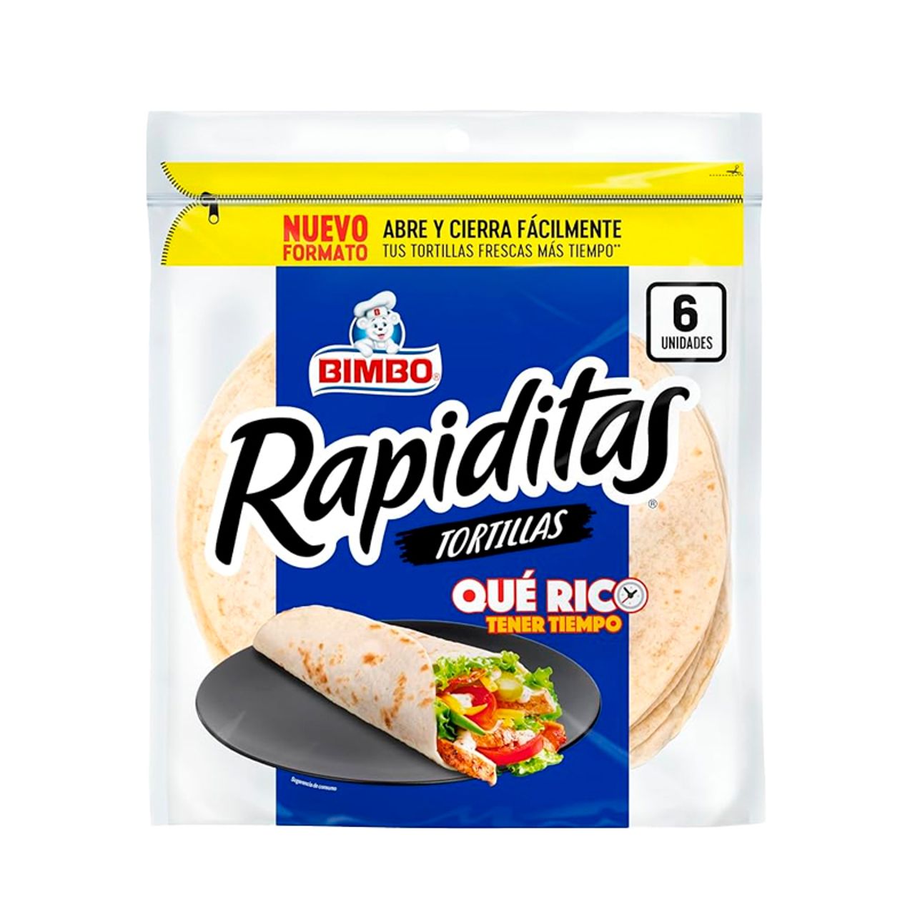 25365 BIMBO RAPIDITAS WRAPS 6 UNIDADES
