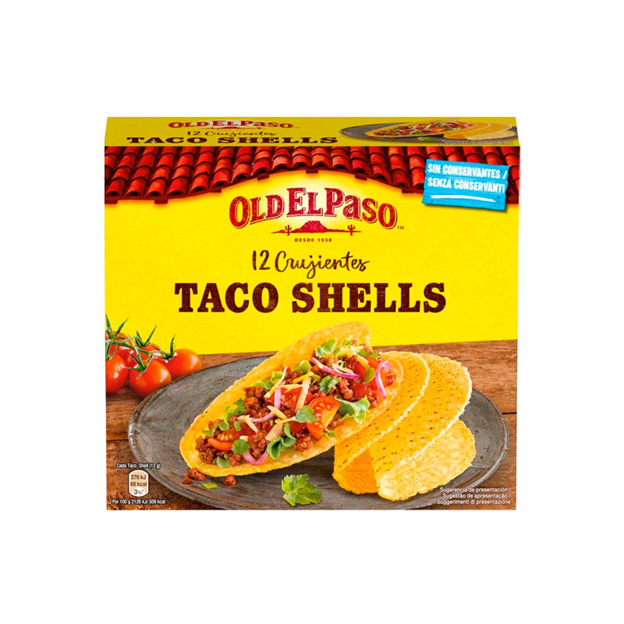 28179 OLD EL PASO TORTILLAS TACO SHELLS X 12