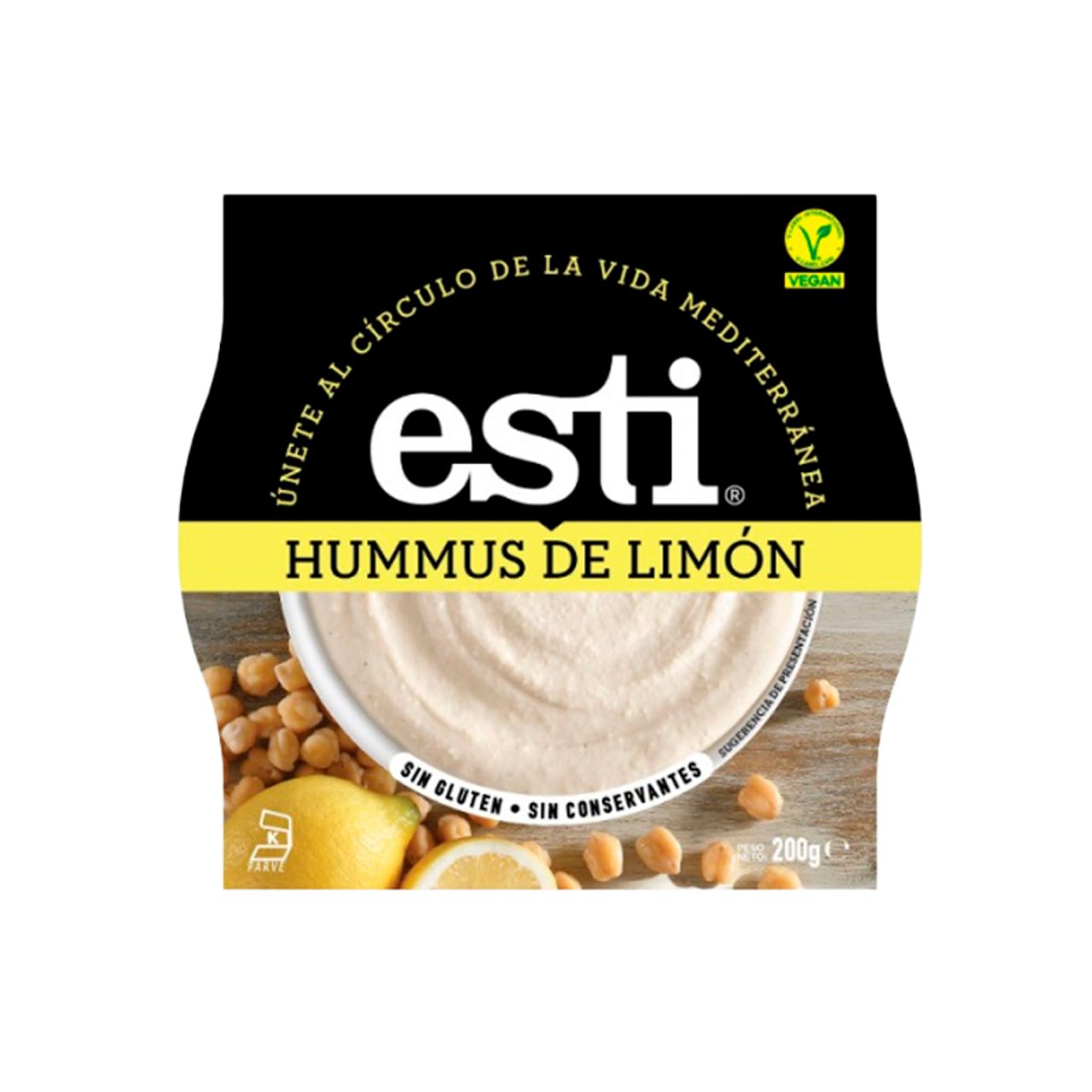 39629 ESTI HUMMUS LEMON 200GR