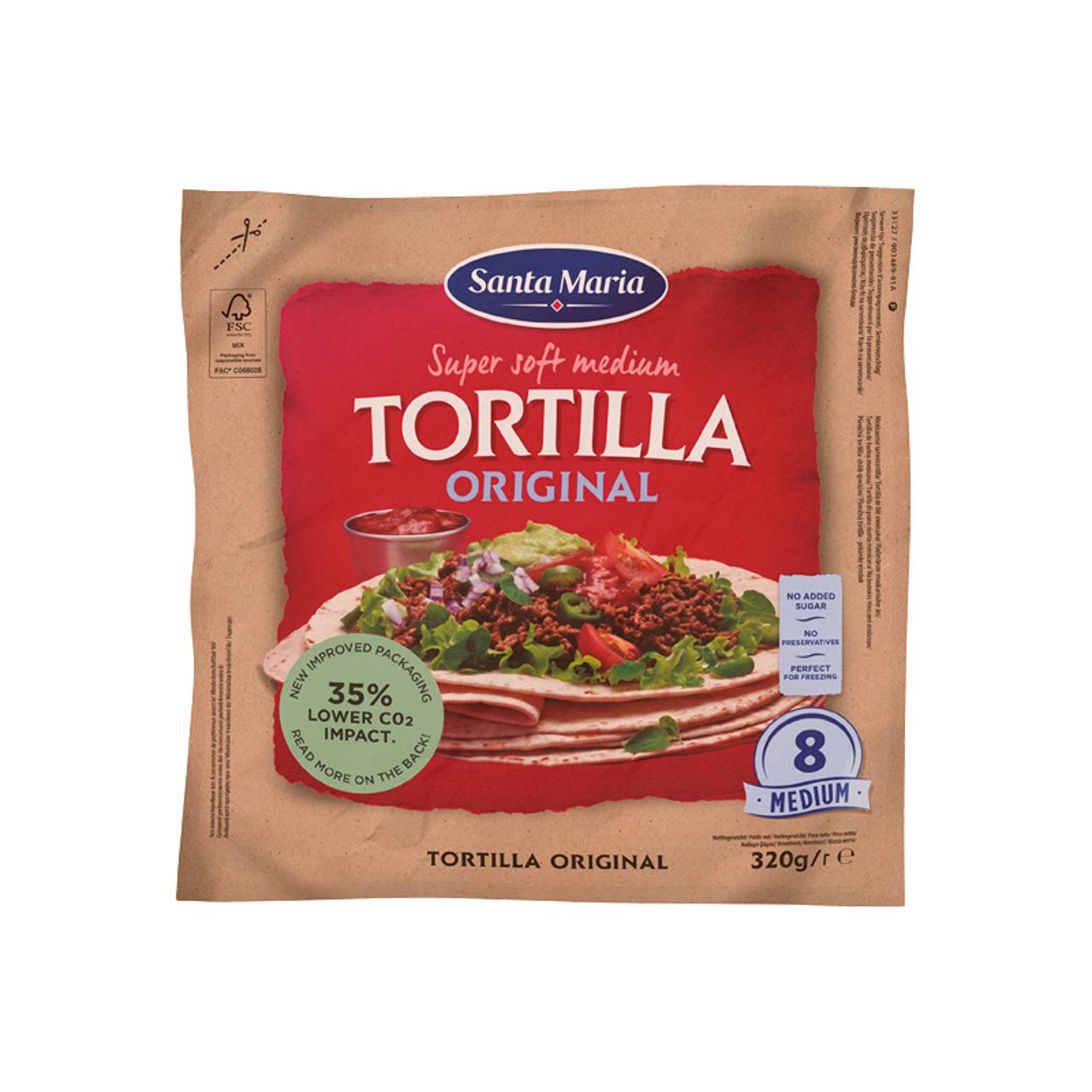 16558 SANTA MARIA SOFT TORTILLA ORIGINAL 320GR