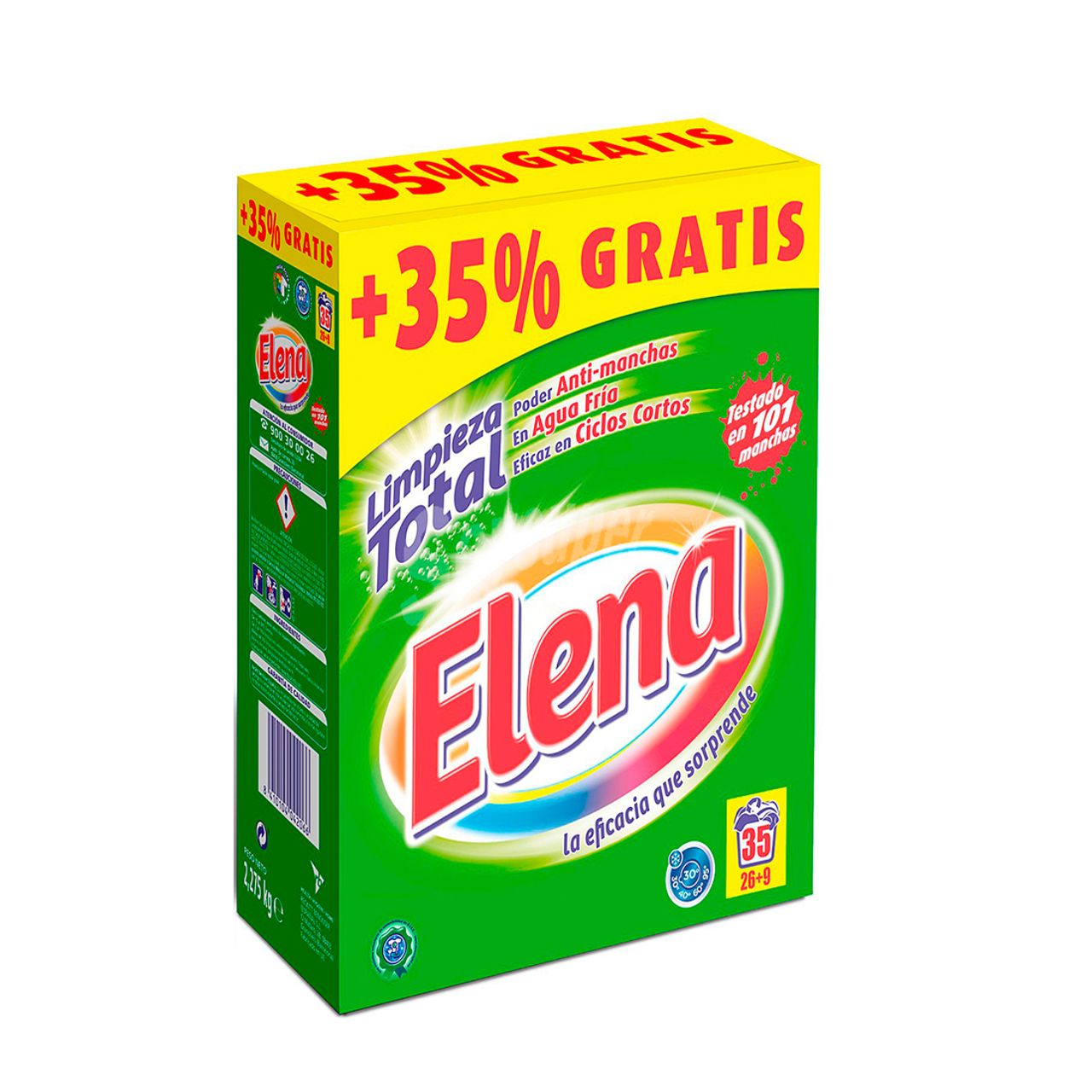 ELENA DETERGENTE MALETA 35 LAVADOS